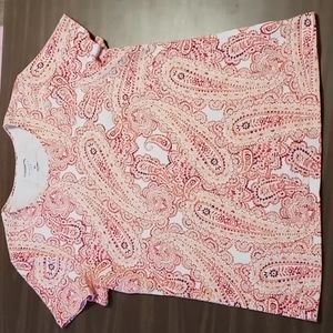 Croft & Barrow Paisley Pattern Tee XL